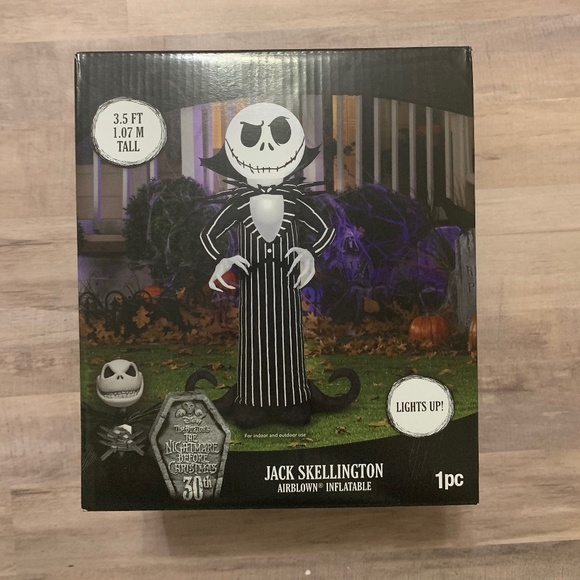 Disney Nightmare Before Christmas Jack Skellington Airblown Inflatable 3.5ft